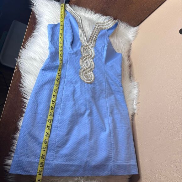 Lilly Pulitzer Valli Shift Dress in Blue Peri Size 10 - Picture 10 of 15